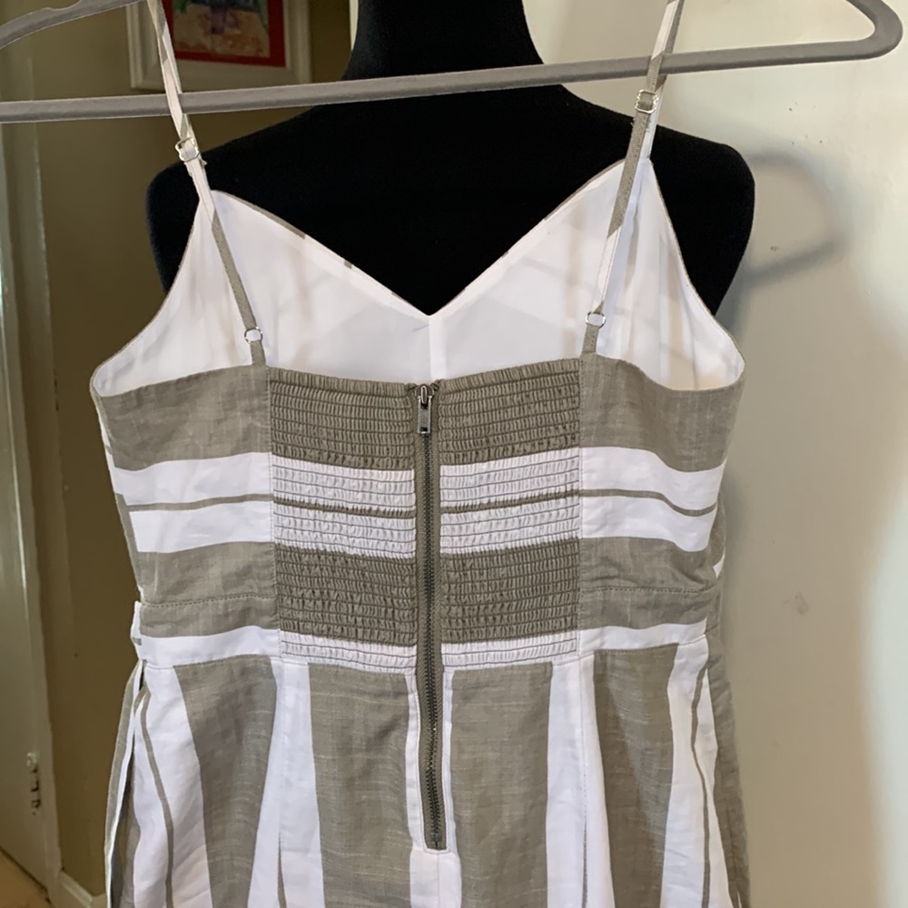 Express spaghetti strap cut out wrap midi dress stripe pattern size 0 NWOT - Picture 5 of 8